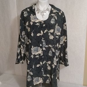 🐰Modern Woman scoop neck button down  Sz 22/24